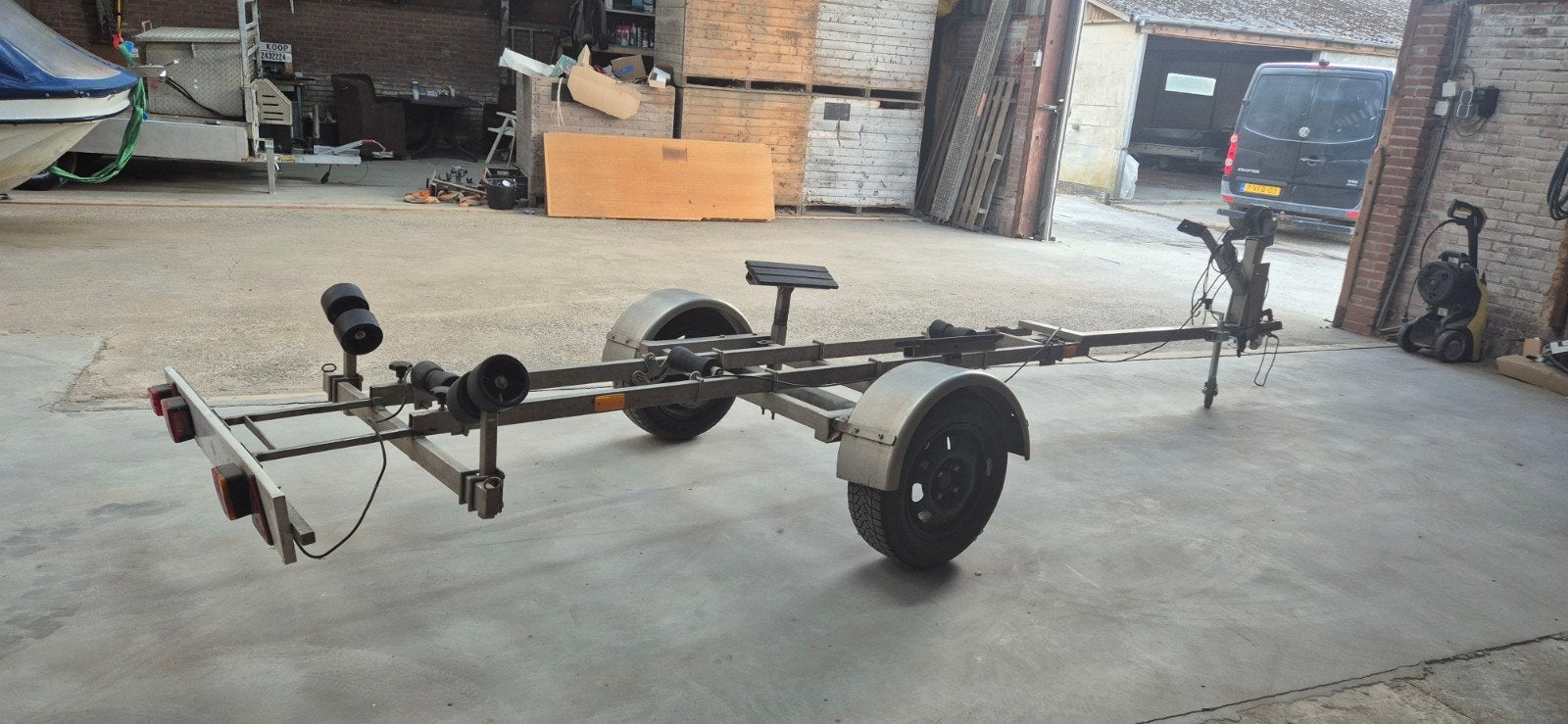 rvs bootrrailer, Ophalen, 5 m, Gebruikt, 0 pk