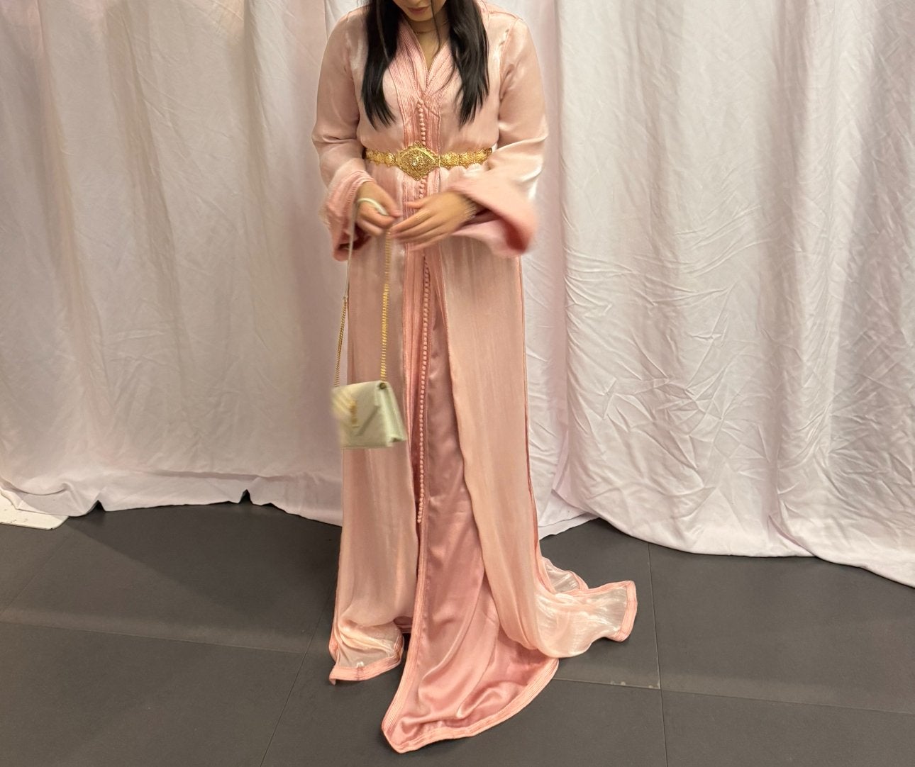 Elegante Roze Marokkaanse Jurk - Caftan, Maat 38/40 (M), Ophalen of Verzenden, Zo goed als nieuw, Roze