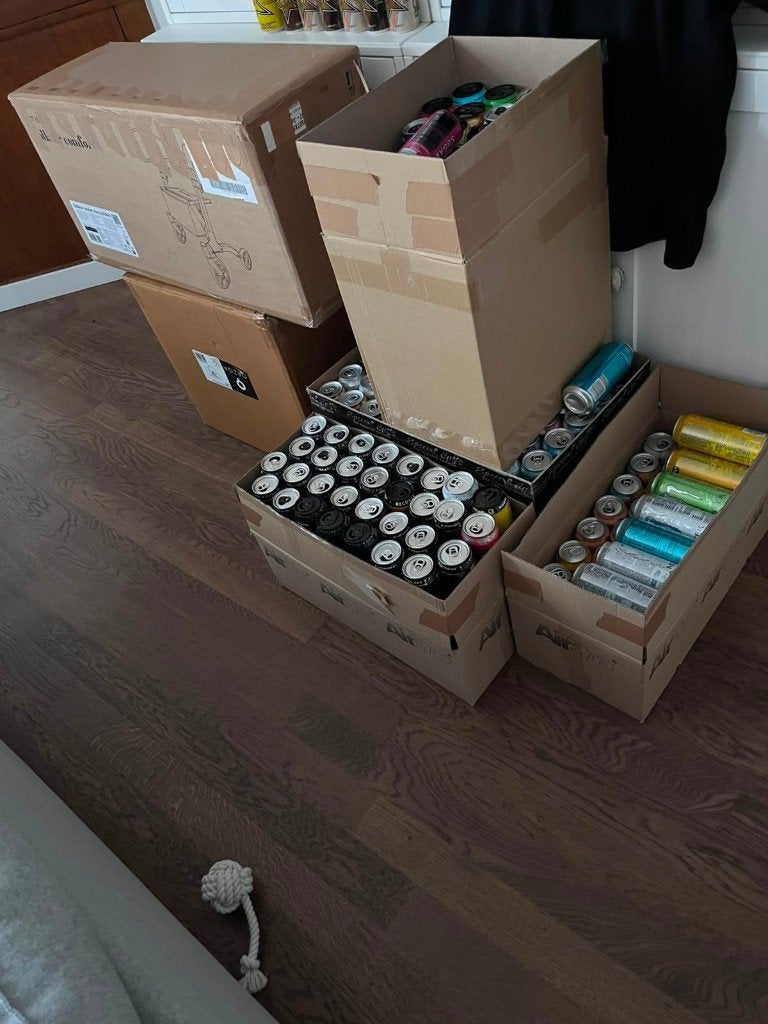 426 Energy drink blikken, Ophalen, Zo goed als nieuw, Overige, Overige merken