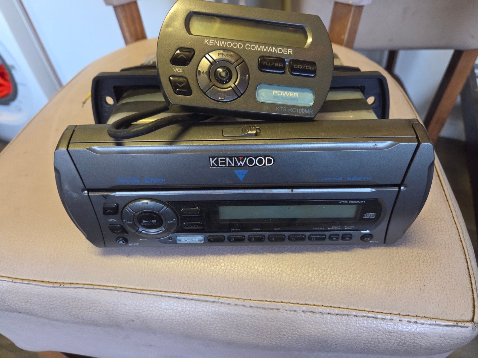 Kenwood boot radio met kabel afstandsbediening, Ophalen, Gebruikt