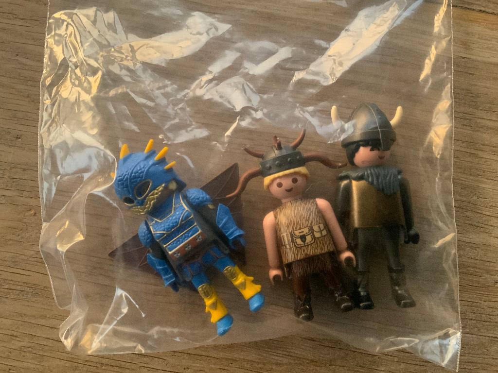 Playmobil poppetjes incl Lilly putter drakenserie, Ophalen, Zo goed als nieuw