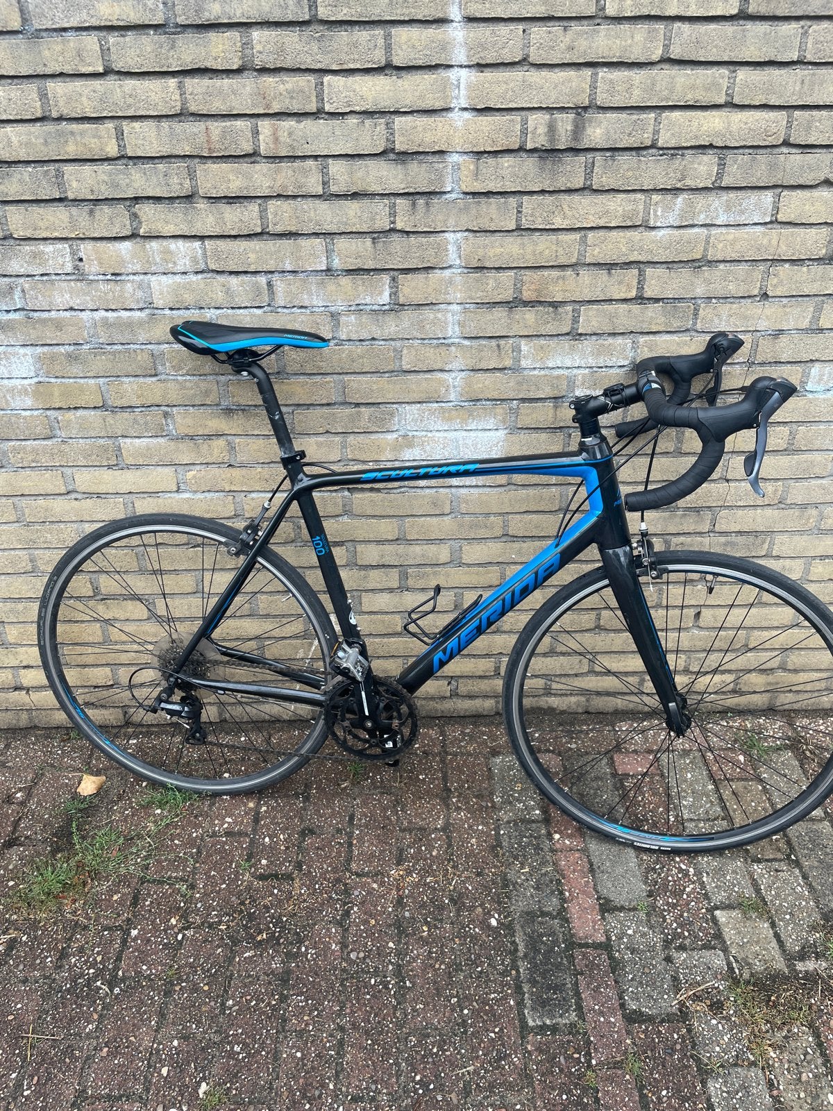 Gebruikte racefiets - Merida, Fietsen en Brommers, 28 inch, Gebruikt, Velgrem, Aluminium