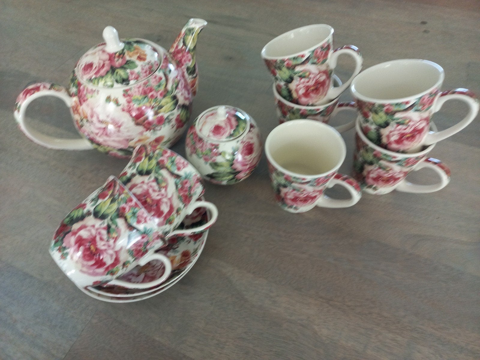 Decoratief rozenservies, Antiek en Kunst, Antiek | Servies compleet, Ophalen