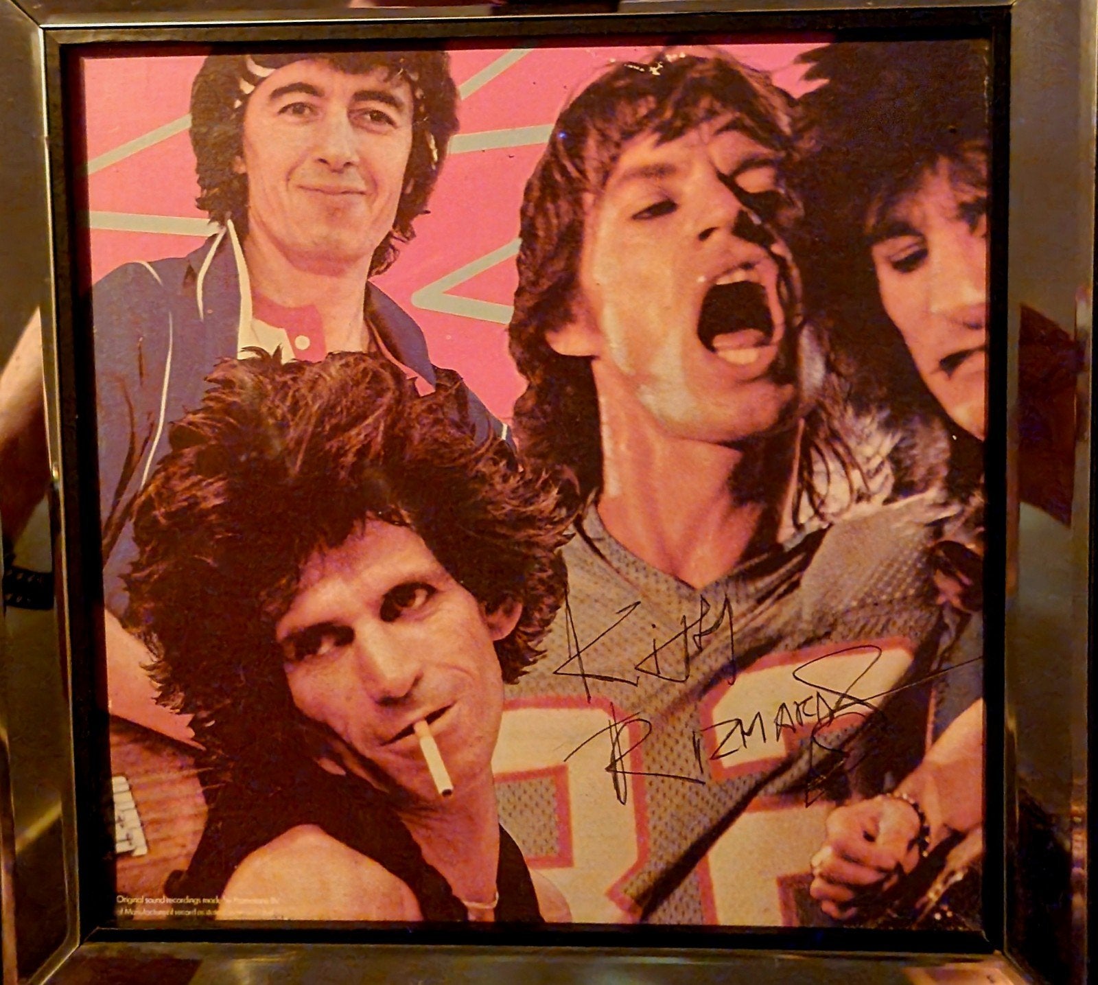 The Rolling Stones gesigneerd door Keith Richards, Gebruikt, Onbekend, Ophalen of Verzenden, Onbekend