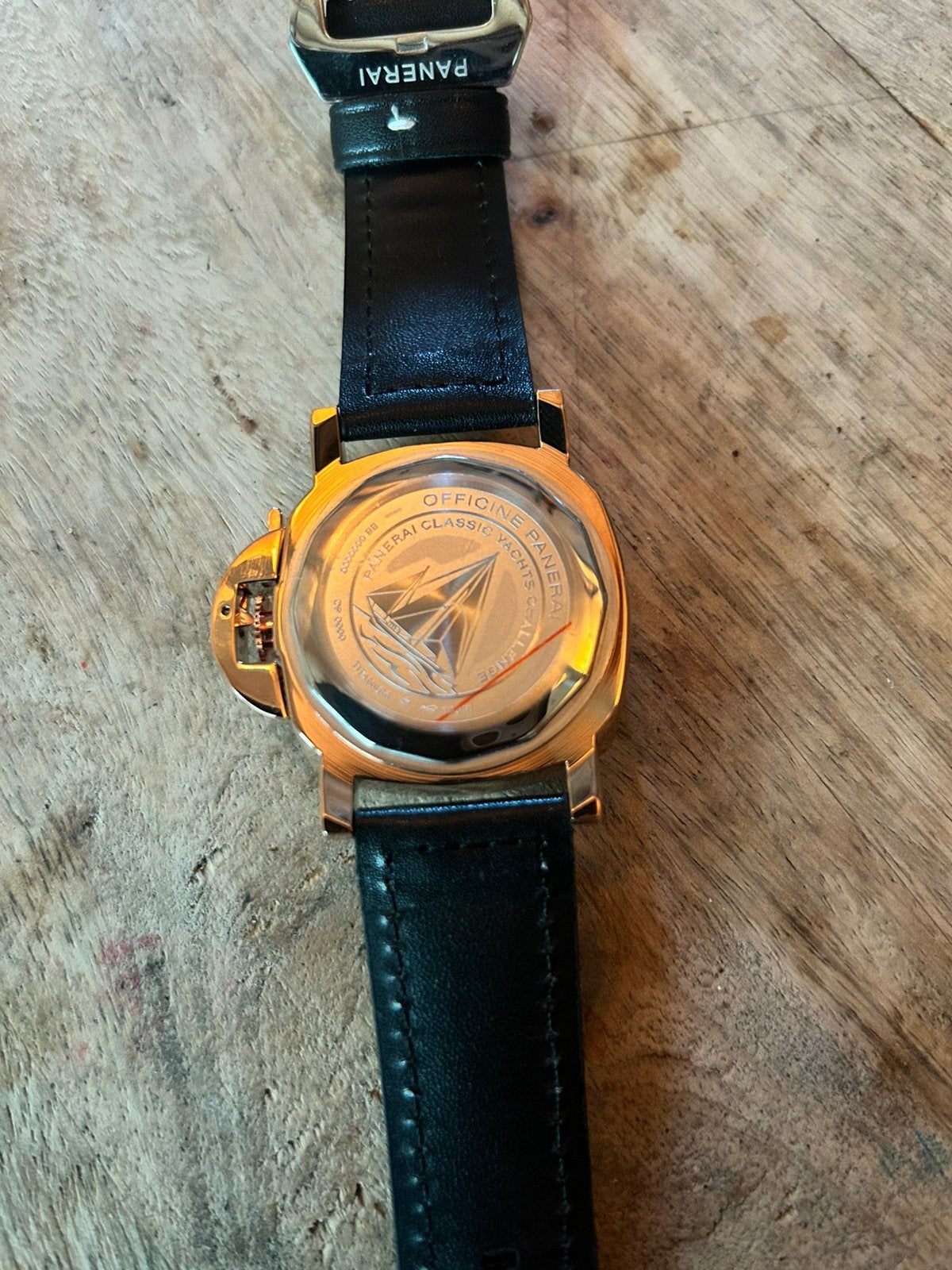 Panerai Luminor, Overige merken, Leer, Staal, Polshorloge