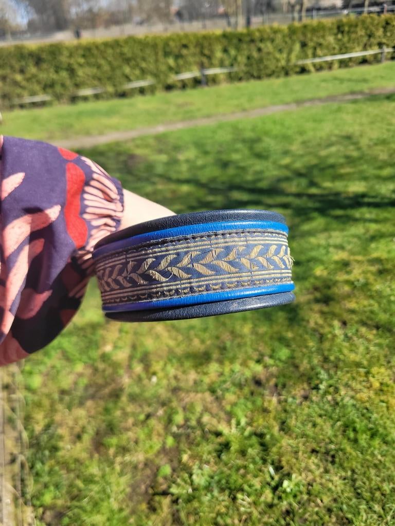 Lederen halsband, Ophalen of Verzenden