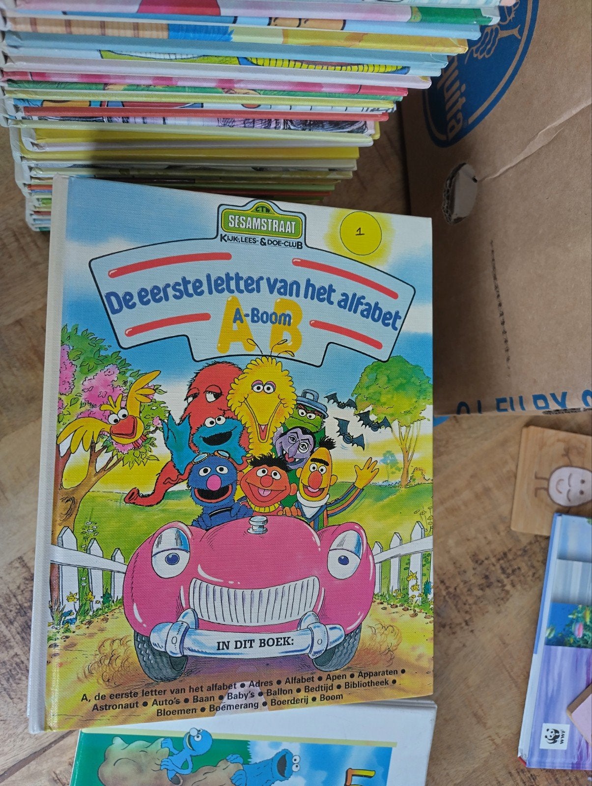 36 Sesamstraat Kijk-Lees & Doe Club boeken + cassettebandjes, Ophalen of Verzenden, Gelezen, Sesamstraat, Fictie algemeen