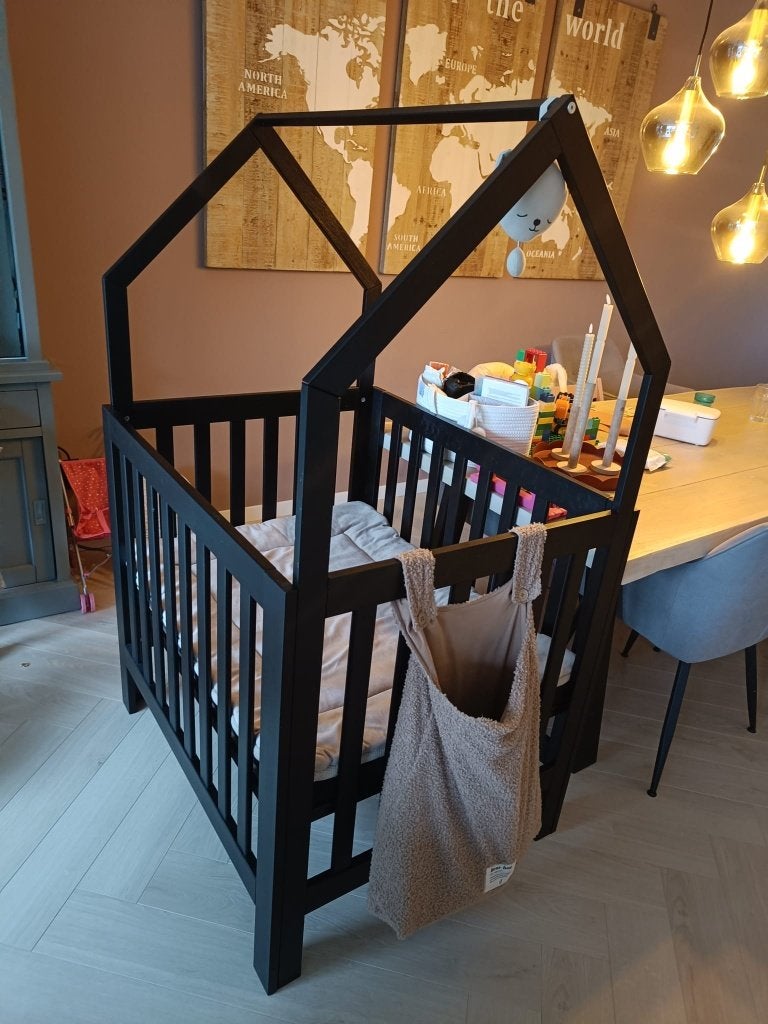 Box, Kinderen en Baby's, Boxen, Ophalen, Zo goed als nieuw, Vierkant, In hoogte verstelbaar