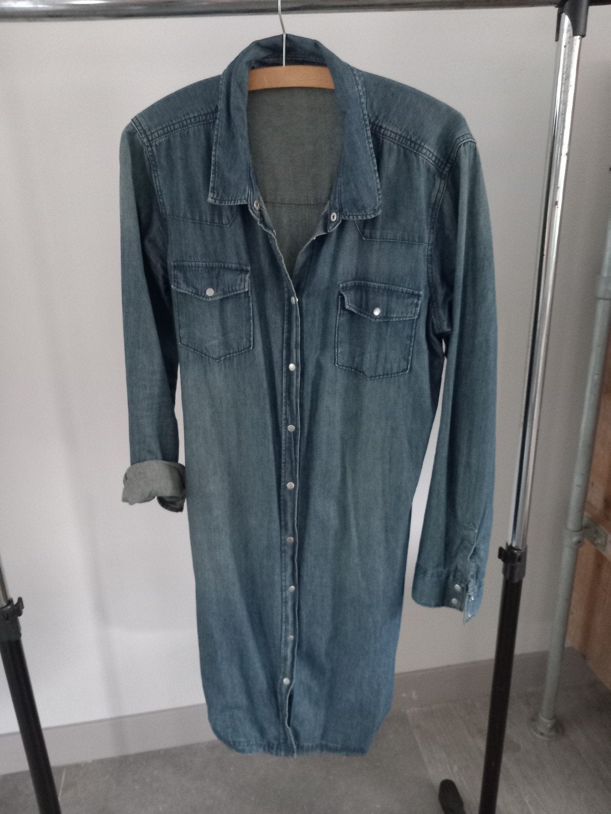 Spijker blouse maat l, Ophalen of Verzenden