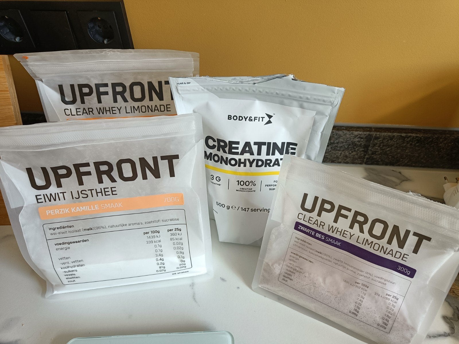 Upfront Eiwit Ijsthee & Clear Whey Limonade, Sport en Fitness, Ophalen of Verzenden, Nieuw, Poeder of Drank