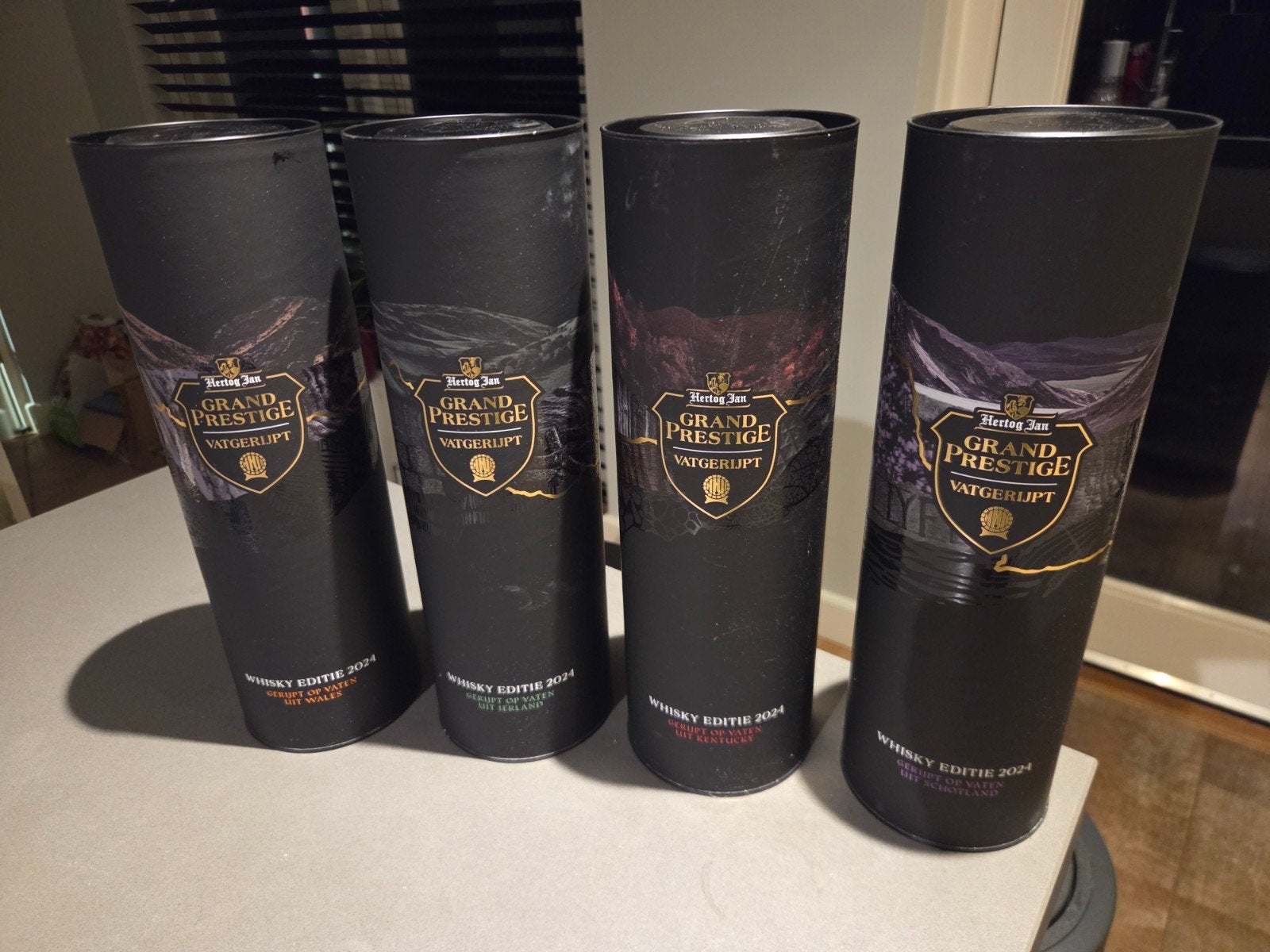 Hertog Jan Grand Prestige Vatgerijpt Whisky lege kokers, Ophalen, Zo goed als nieuw