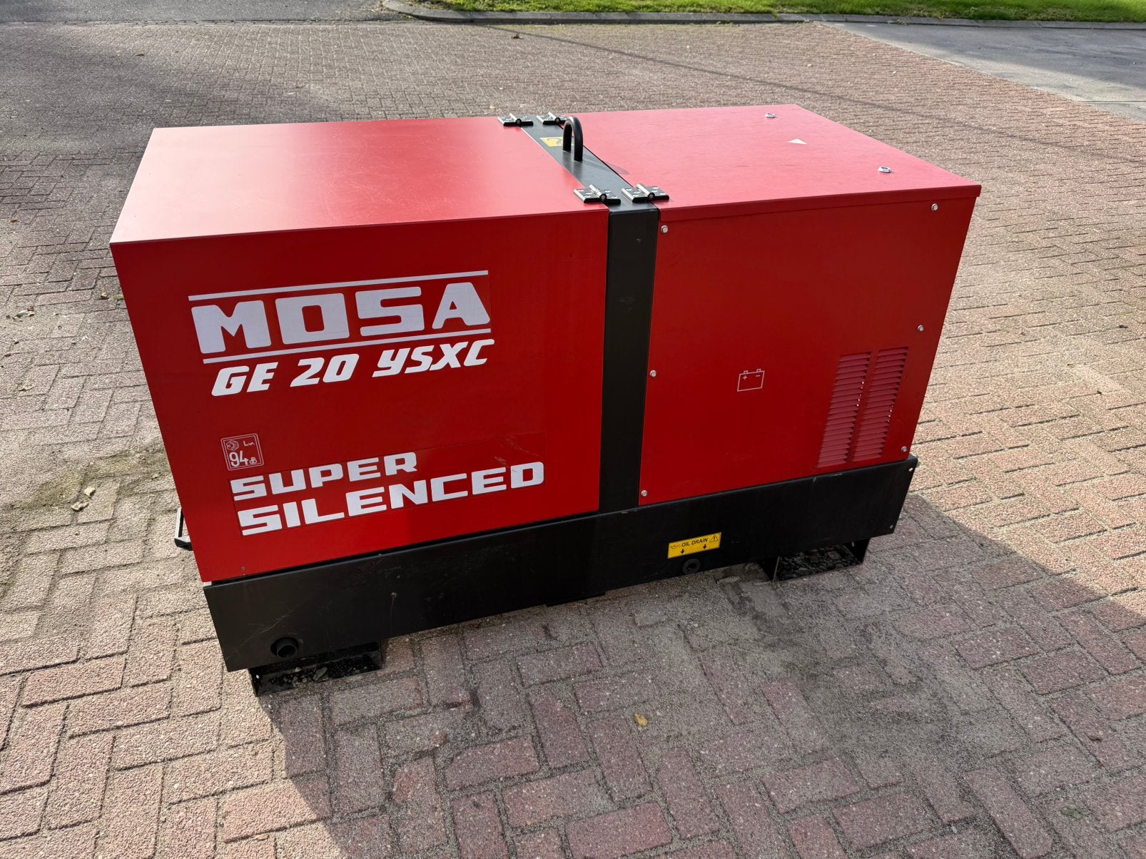 20 KVA aggregaat 230/400V Mosa GE20 Yanmar diesel generator, Ophalen, Zo goed als nieuw, 10 tot 30 kVA, Elektrisch startend