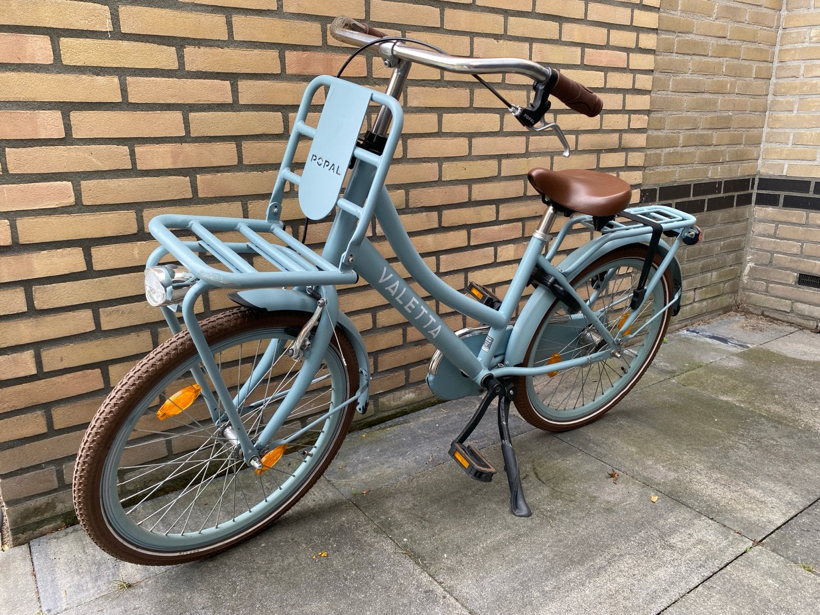 Valetta Cargo Transportfiets 22 inch Meisjesfiets Mat Blauw, Fietsen en Brommers, Ophalen, Terugtraprem, 22 inch, Handrem