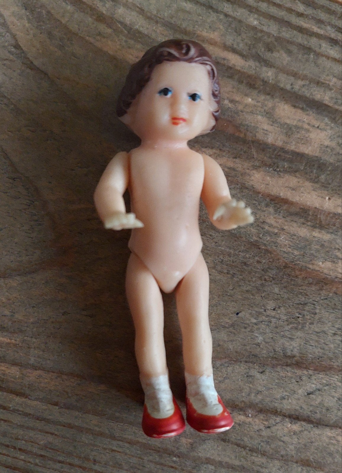 Vintage Ari popje met rode schoentjes, jaren 60/70, Ophalen of Verzenden, Gebruikt, Popje