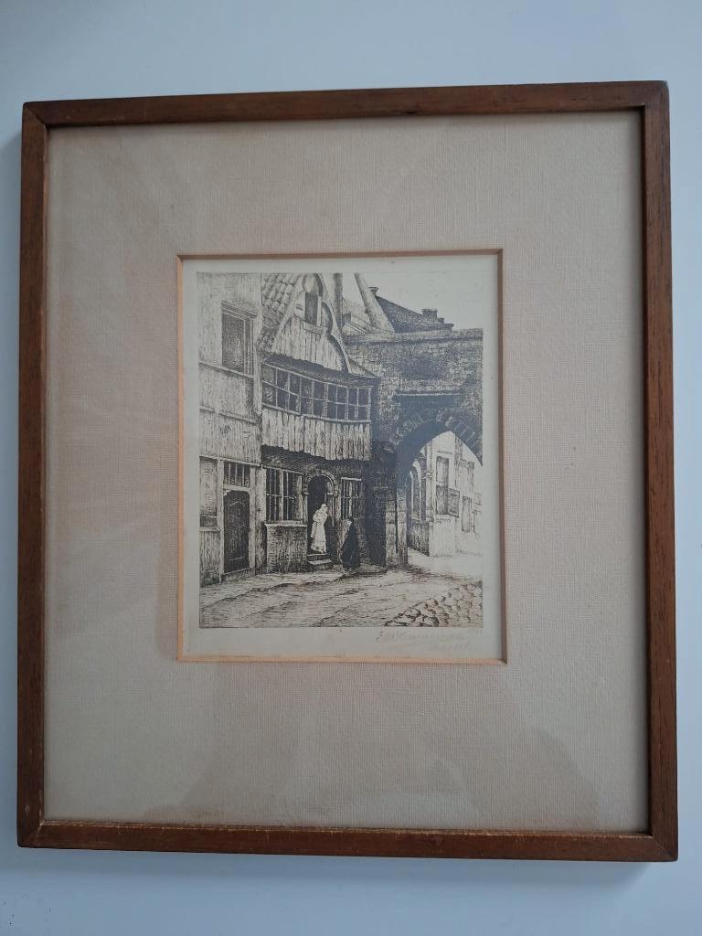 Ets van Oud Antwerpen - Willem "Wilm" Steelink jr. -, Antiek en Kunst, Ophalen of Verzenden