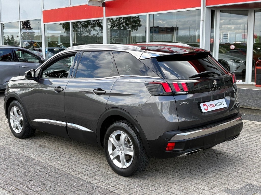 Peugeot 3008 1.2 PURETECH 130PK GT LINE HALF-LEER NAVI CAMER, Voorwielaandrijving, Gebruikt, 1199 cc, Met garantie (alle)