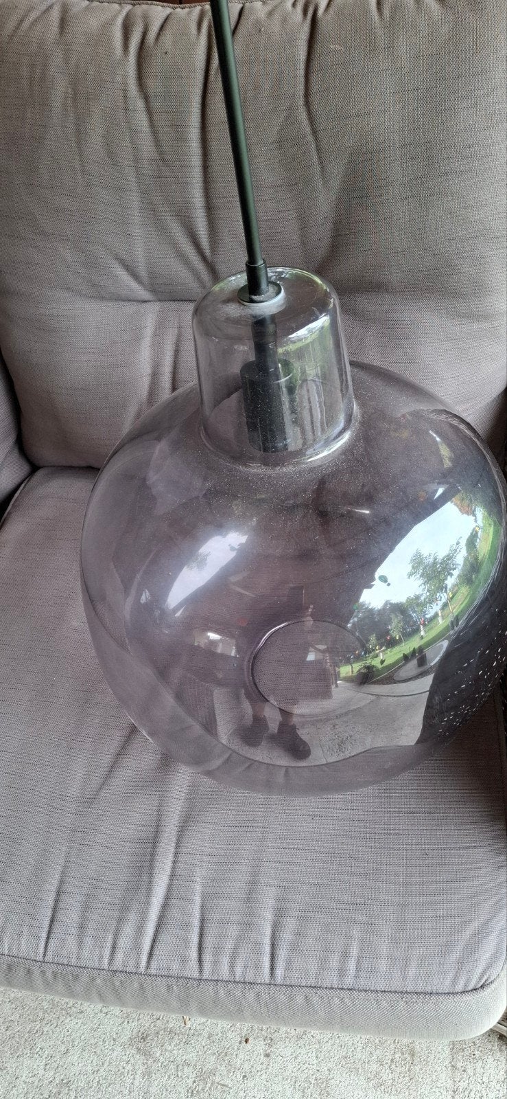 Hanglamp Sjors, Ophalen, Nieuw, E27 (groot), Glas