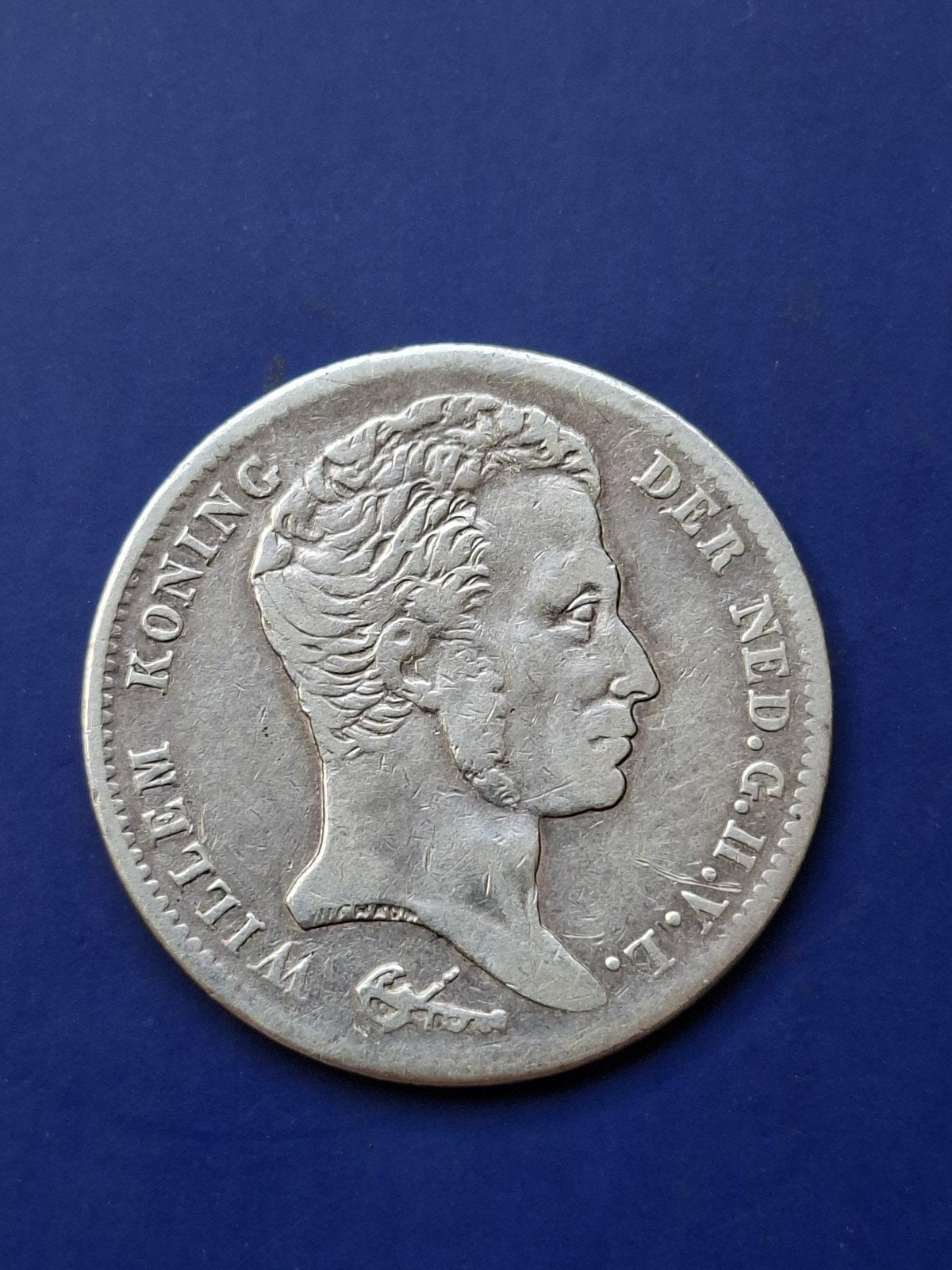 Zilveren 1 Gulden munt Koning Willem I, 1821, Postzegels en Munten, Munten | Nederland, 1 gulden, Zilver, Ophalen of Verzenden