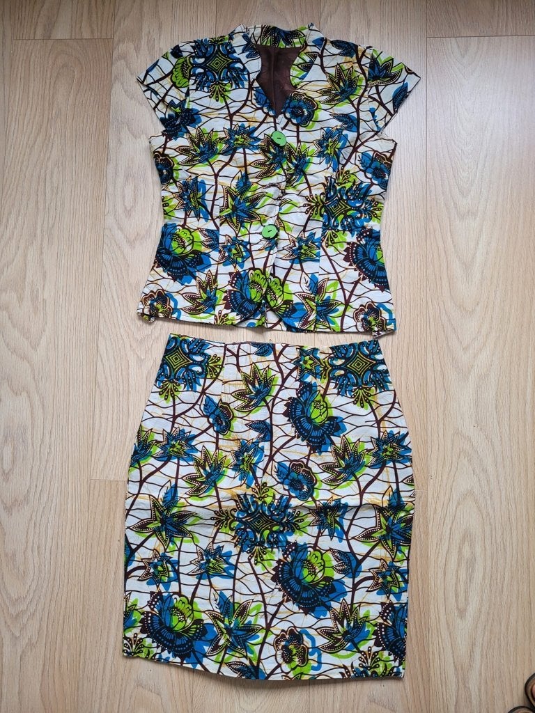 Afrikaanse kleding set rok top maat M, Kleding | Dames, Ophalen of Verzenden, Zo goed als nieuw, Maat 38/40 (M)