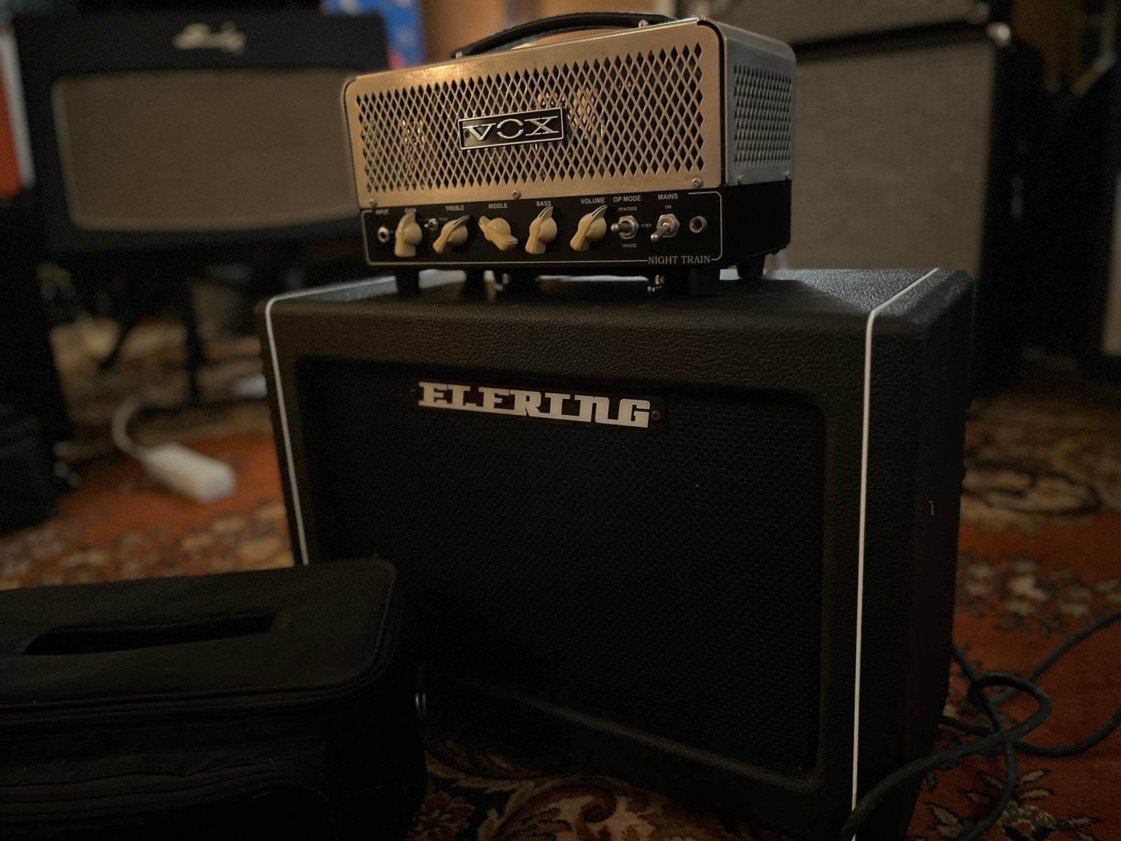 Vox NT15h met custom 2x8” Elfring cab + hoes, Ophalen, Zo goed als nieuw, Gitaar, Minder dan 50 watt