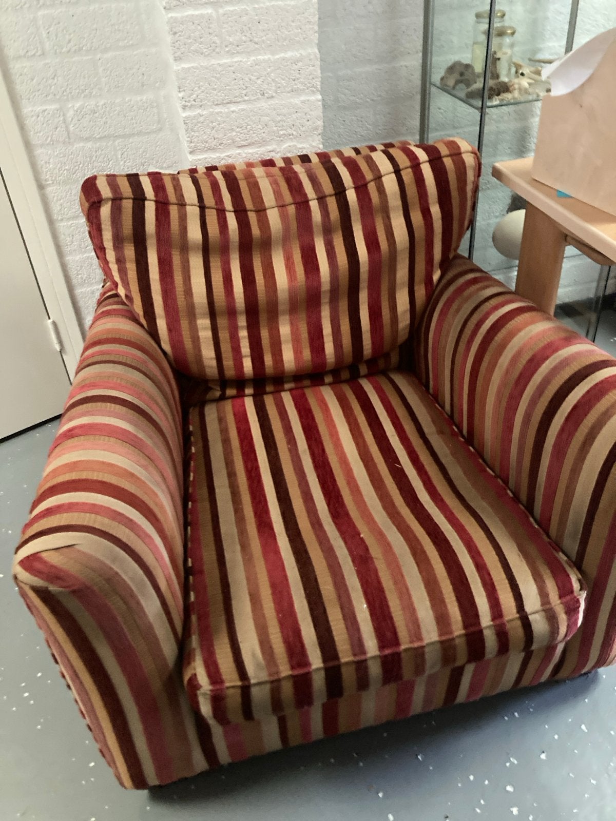 Gebruikte fauteuils met voetensteun - opknapper, Ophalen, Gebruikt, Stof, 75 tot 100 cm