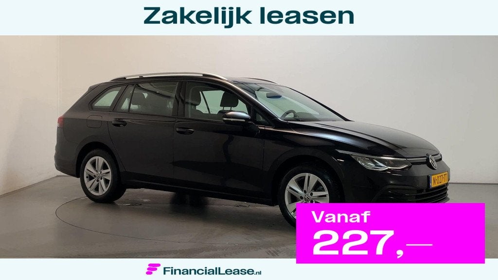 Volkswagen Golf Variant 1.0 TSI 110pk Life Sfeerverlichting, Stof, Gebruikt, Met garantie (alle), Zwart