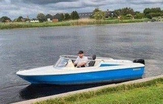 Beekman speedboot 1977 met 9.9pk Mercury motor en trailer, Watersport en Boten, Speedboten, Ophalen, Gebruikt, 1.90 meter, 10 pk