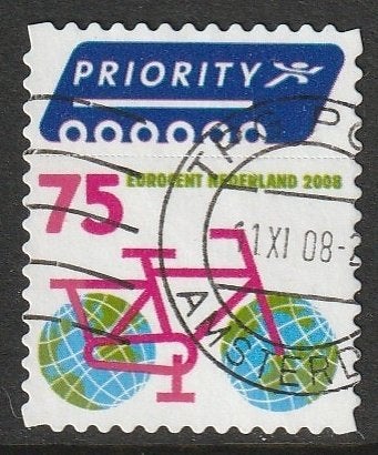 Nederland 2008 2560 Fiets, Gest TPG Post, Ophalen of Verzenden, Na 1940, Gestempeld