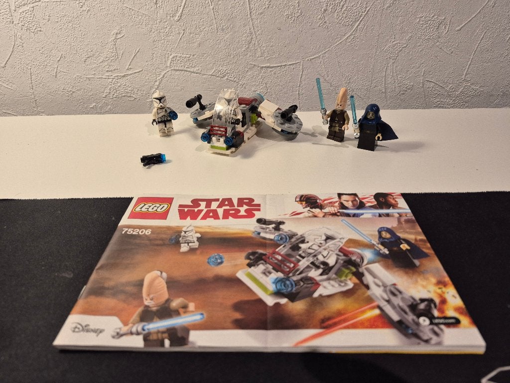 Lego Star Wars 75206 Jedi and Clone Troopers Battle Pack, Gebruikt, Star Wars, Lego, Ophalen of Verzenden
