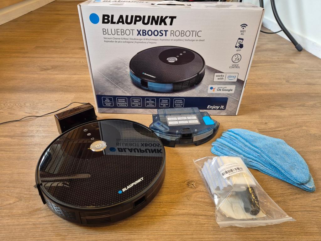 Blaupunkt Bluebot XBOOST Robotstofzuiger met Dweilfunctie, Ophalen, Overige merken, Bedienbaar via app, Zo goed als nieuw