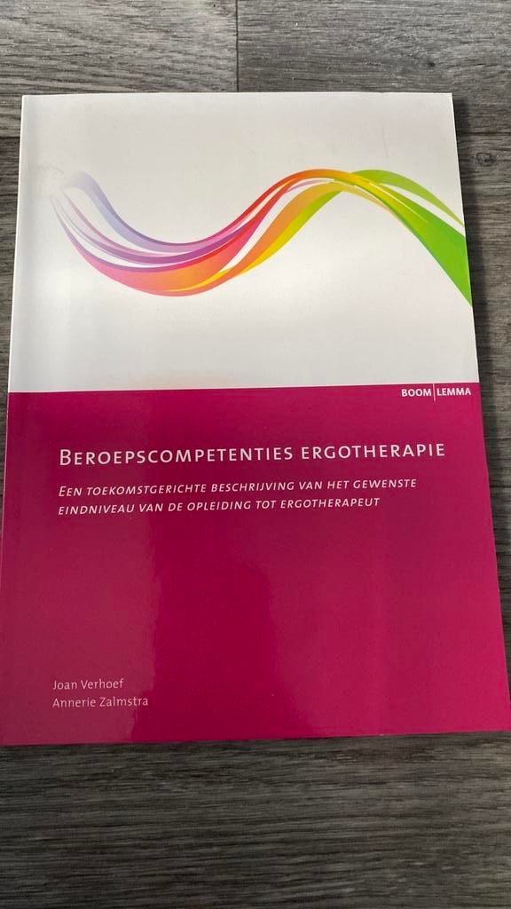 Beroepscompetenties ergotherapie, Boeken, Studieboeken en Cursussen, Ophalen of Verzenden, Beta, Zo goed als nieuw, HBO