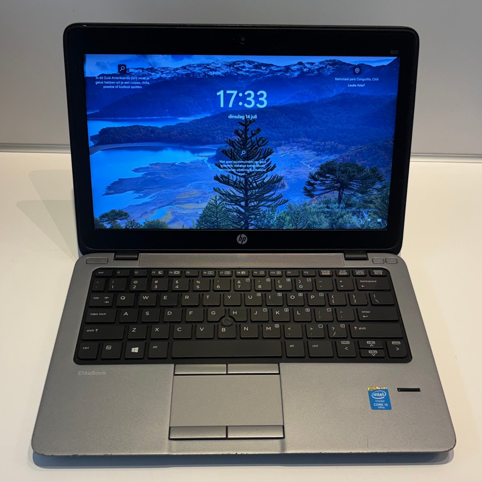 Leuke kleine HP Elitebook 820 G1 i5 8RAM/256HDD fingerprint, Computers en Software, Windows Laptops, Ophalen, Gebruikt, HDD, 2 tot 3 Ghz
