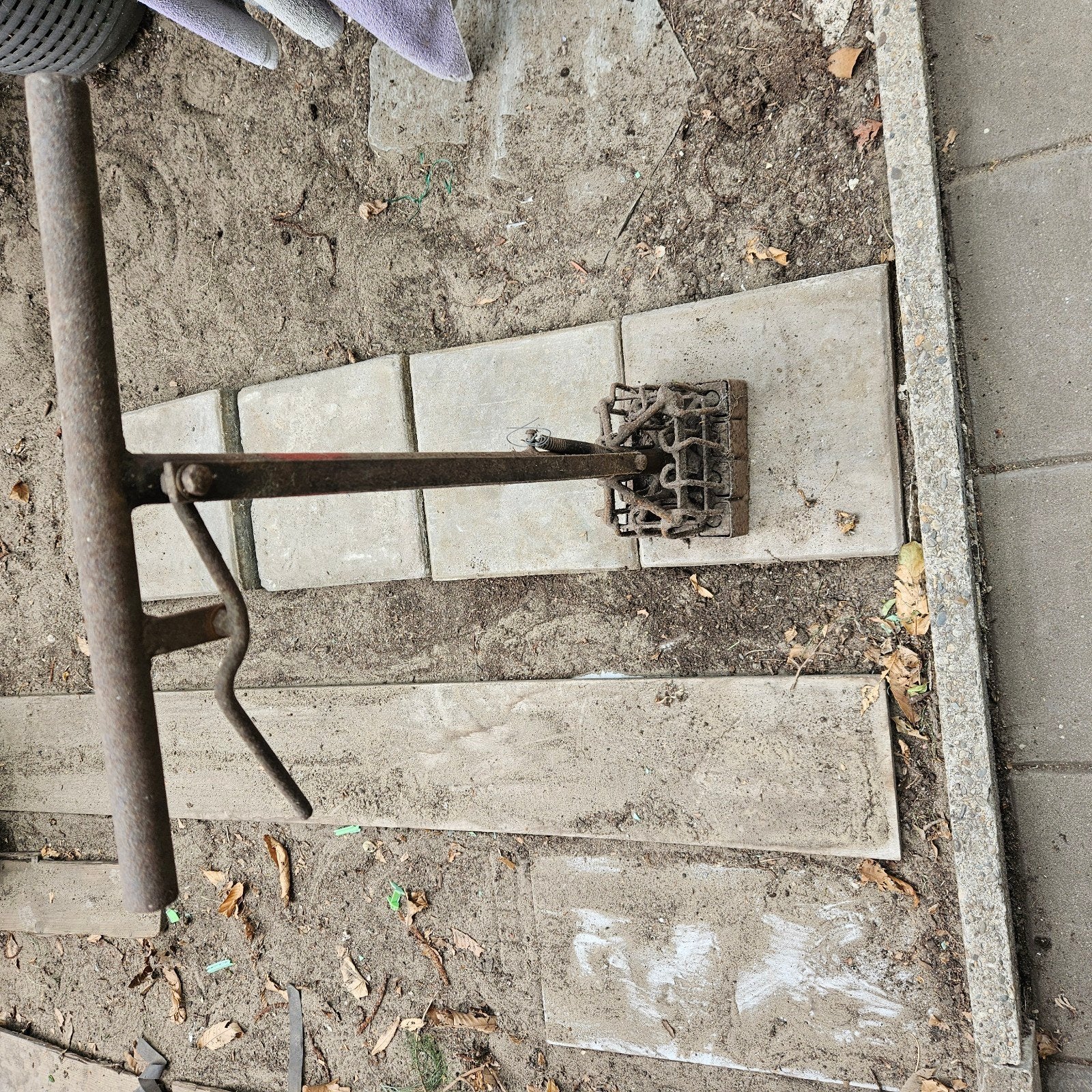 Heel oude  potten pers en oude voor gaten te maken,12 blokke, Ophalen of Verzenden