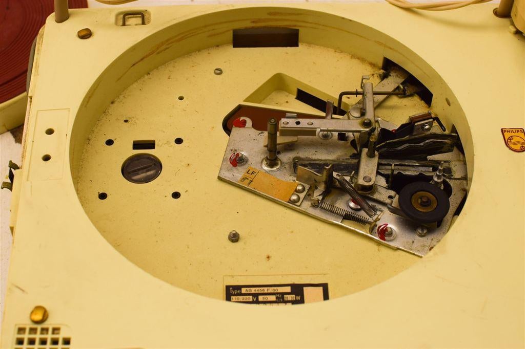 Vintage Philips platenspeler in koffer 49469, Ophalen of Verzenden, Gebruikt, Thorens