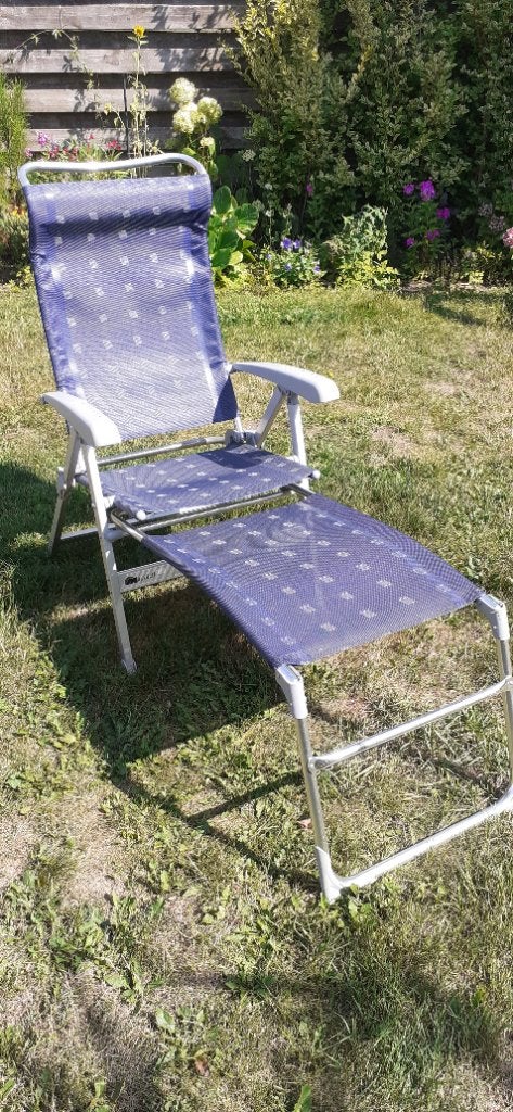 Campingstoel Dukdalf met voetsteun, Ophalen, Gebruikt, Campingstoel