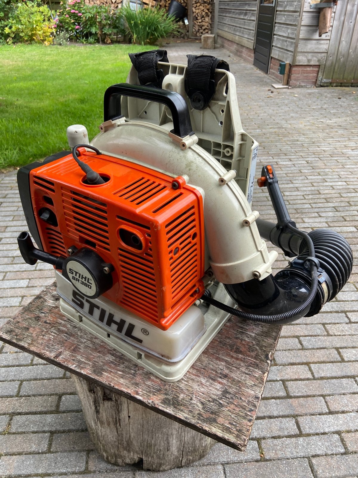 Stihl BR380 Bladblazer, Tuin en Terras, Hand-tuingereedschap, Gebruikt, Ophalen