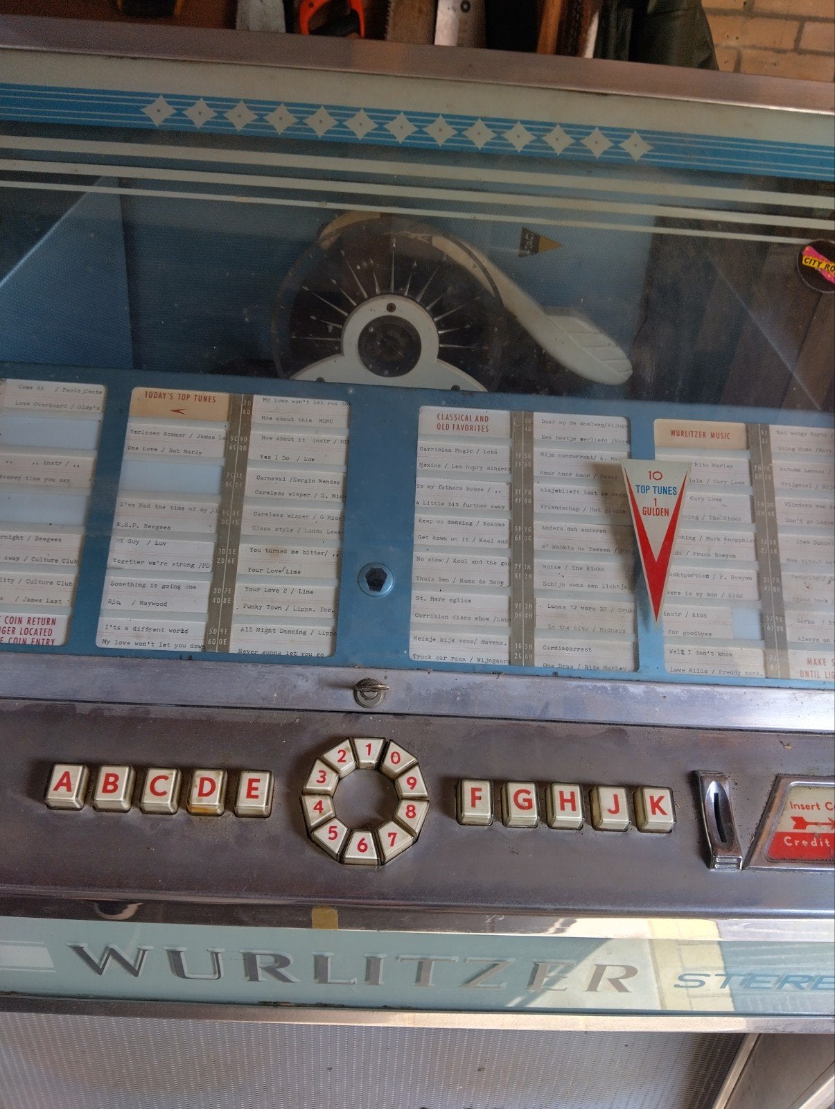 Wurlitzer Lyric 100 selecties. In originele mooie staat., Zo goed als nieuw, Wurlitzer, 1960 tot 1970, Ophalen