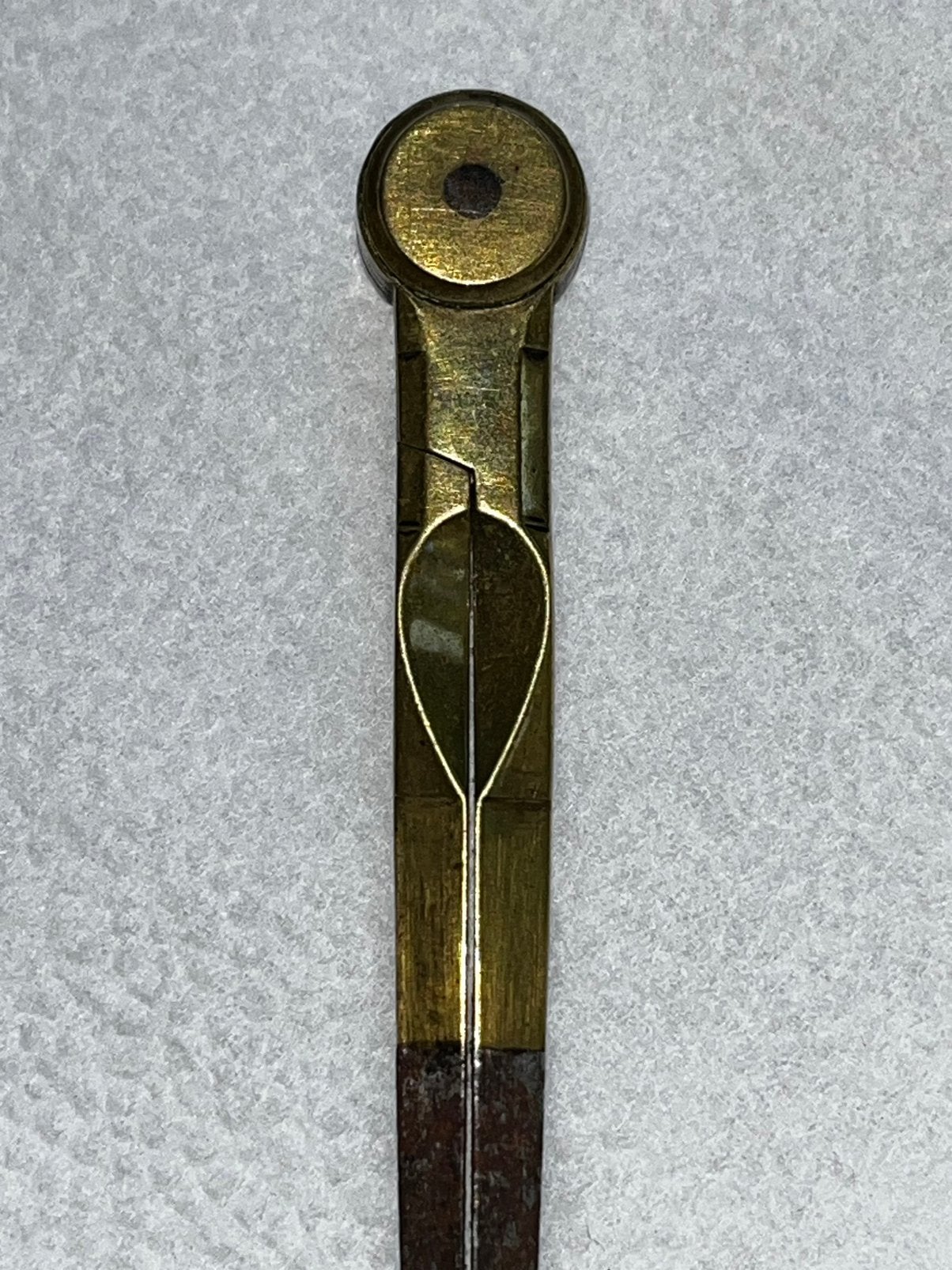 Cartografie navigatie antiek ca1800 steekpasser meetinstrum, Ophalen of Verzenden