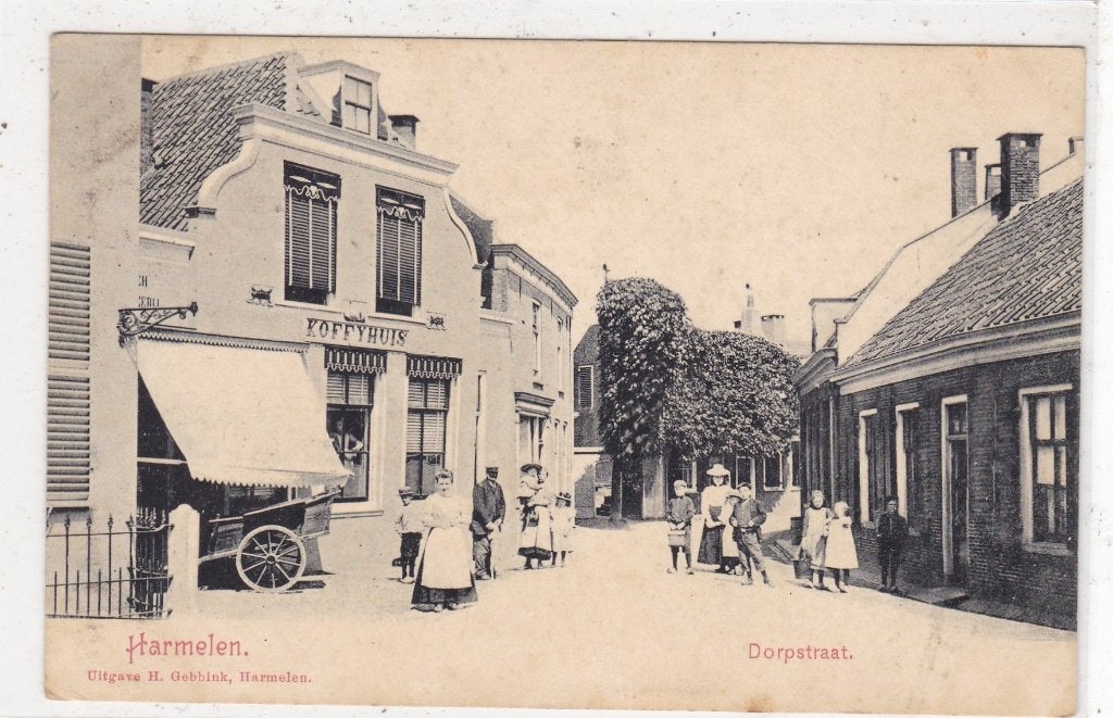 Harmelen-Dorpstraat circa 1900 Topkaart, Verzenden, Voor 1920, Ongelopen, Utrecht