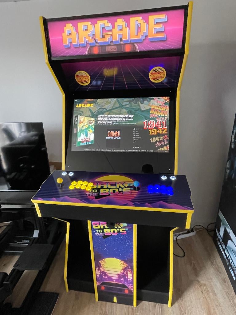 Arcade kast 40.000+ games, Spelcomputers en Games, Spelcomputers | Nintendo NES, Ophalen, Zo goed als nieuw, Met 2 controllers