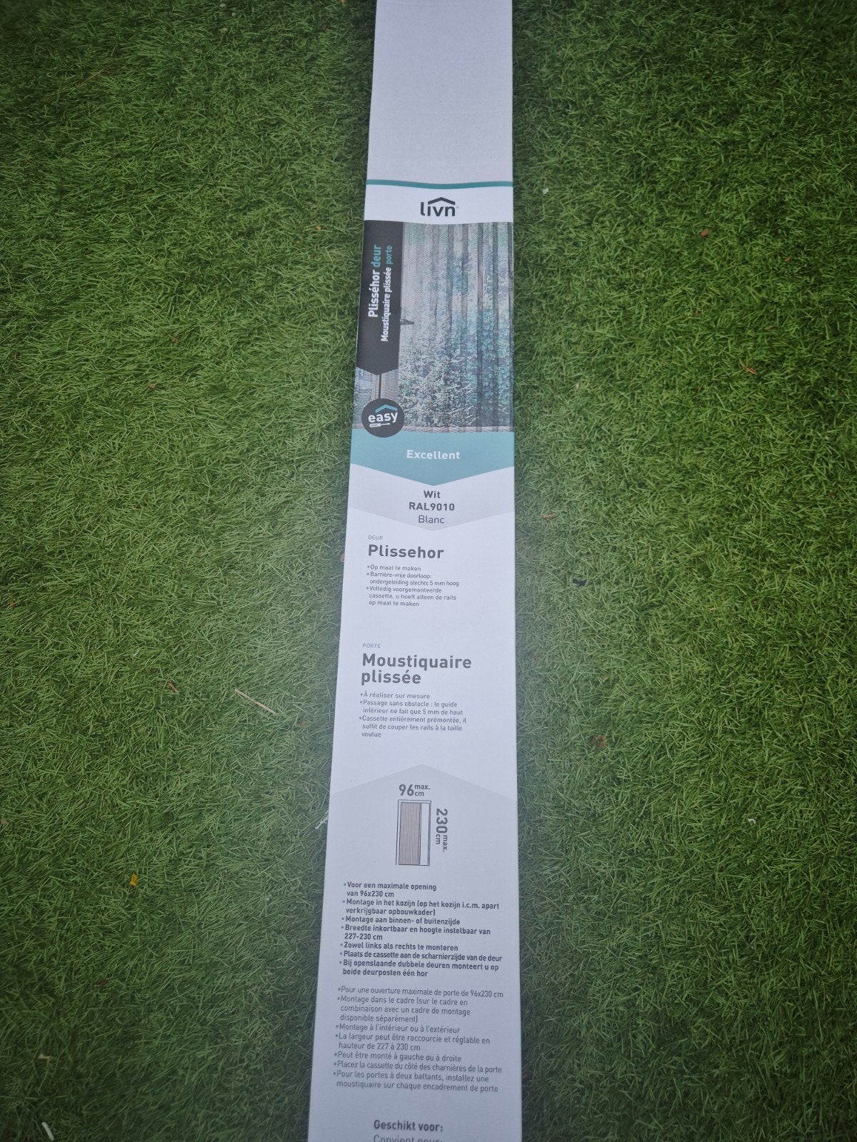 Nieuwe Plissé Hordeur Wit RAL9010 - Max 96x230cm, Ophalen, Nieuw, Hordeur, 215 cm of meer