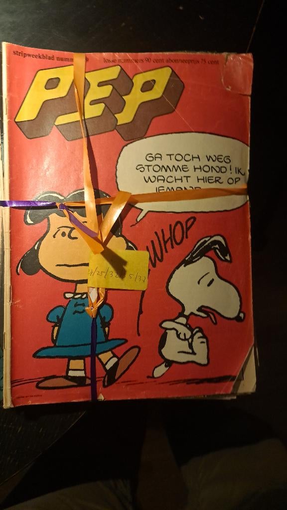 Enkele nummers van stripblad PEP, 1974, Gelezen, Diverse, Ophalen of Verzenden, Meerdere stripboeken