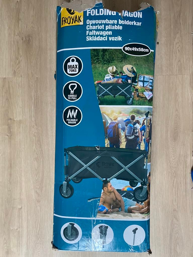 Opvouwbare bolderkar Froyak, Ophalen of Verzenden, Opvouwbaar, Zo goed als nieuw