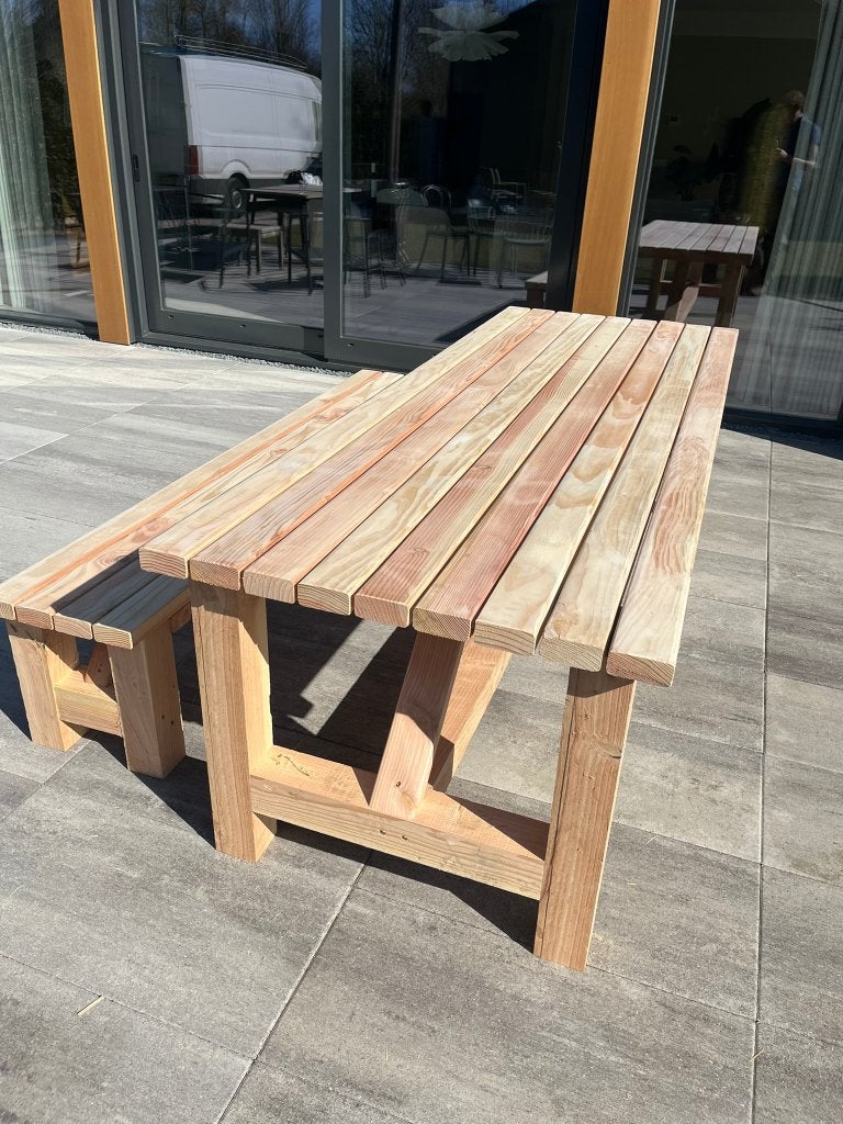 robuuste douglas tuintafels, Ophalen of Verzenden, Nieuw, Rechthoekig, Hout