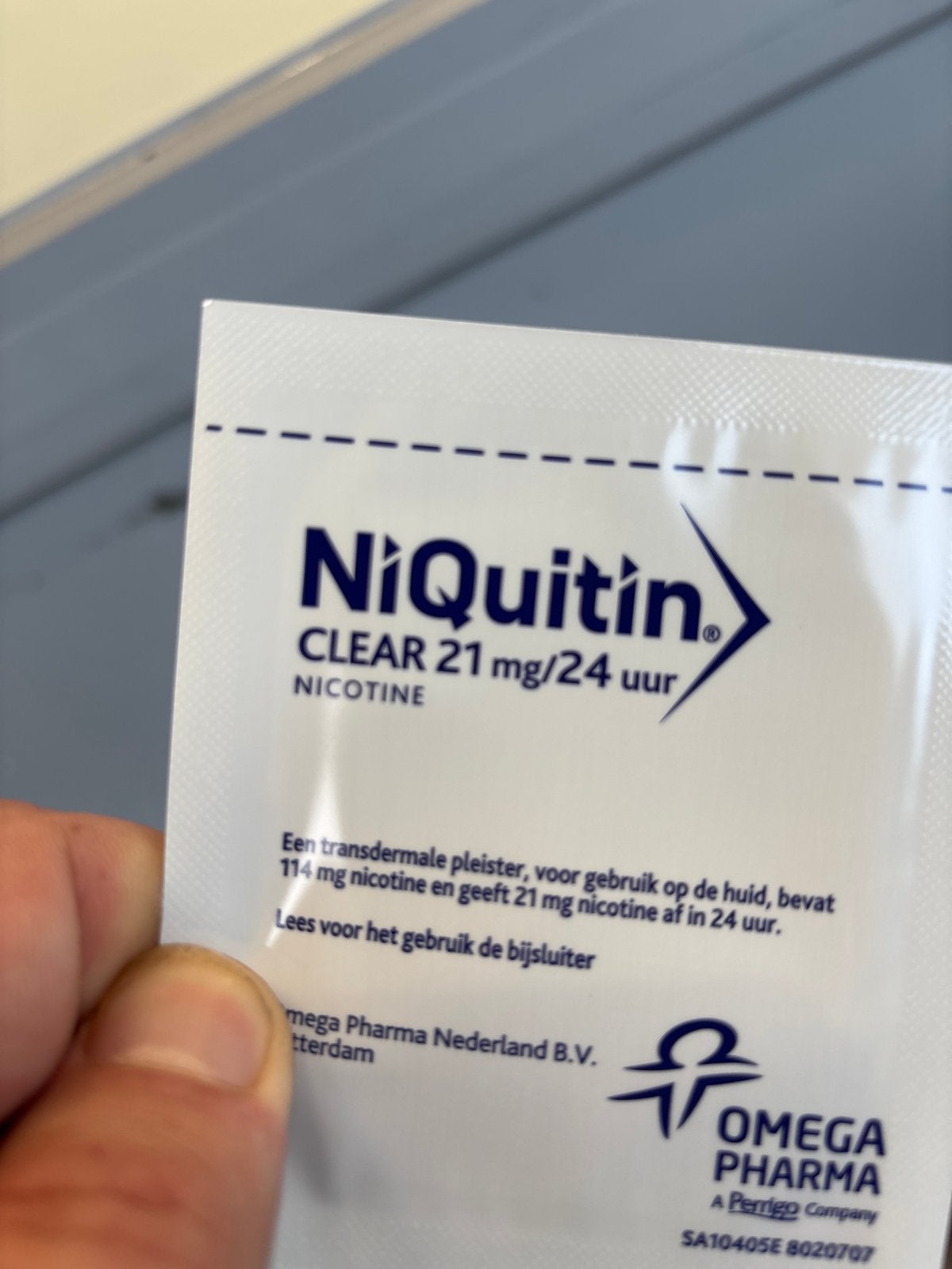 NiQuitin Clear Nicotinepleister 21mg/24 uur, Ophalen of Verzenden, Nieuw, Overige typen
