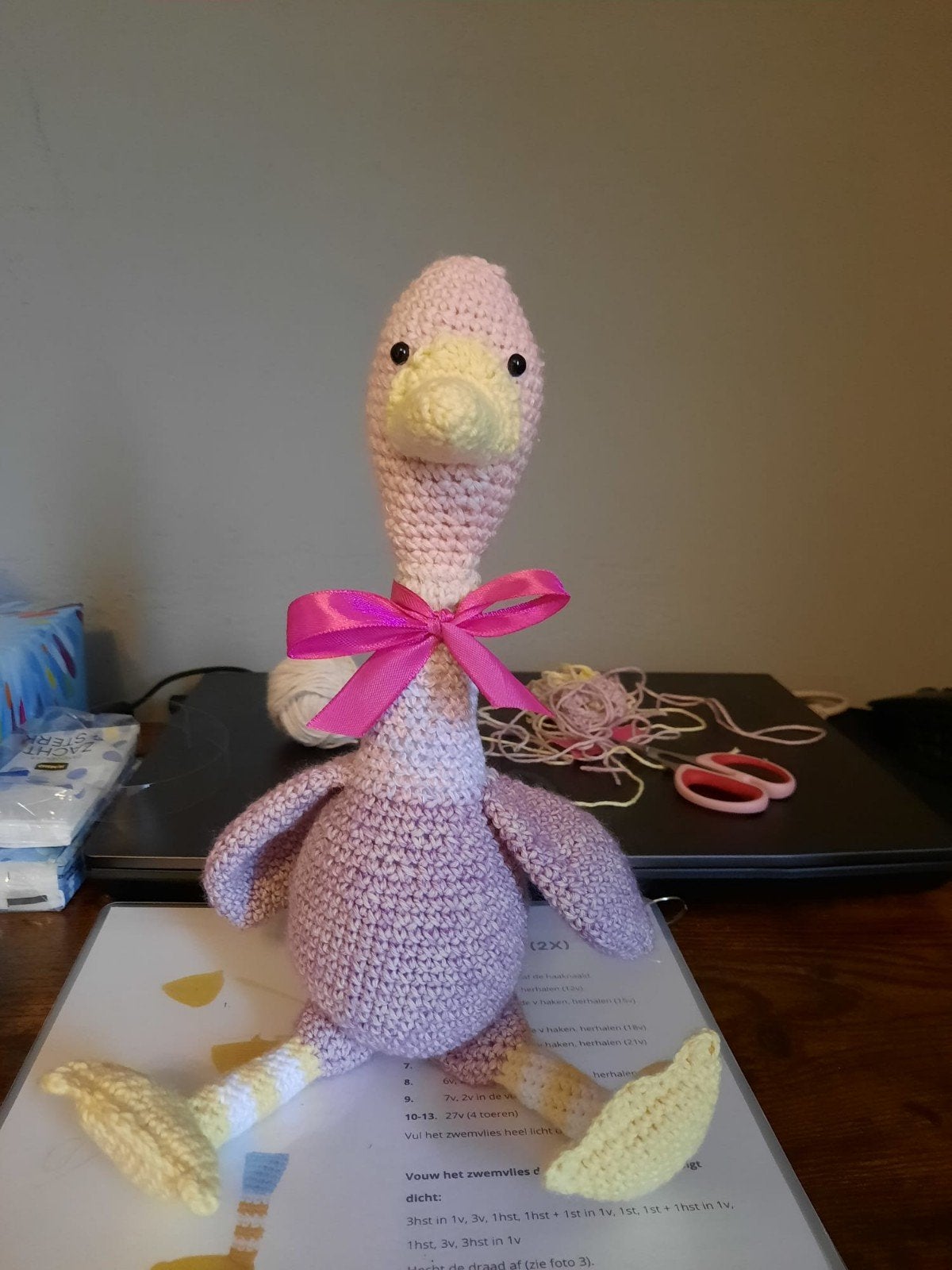 gehaakt eendje in pastelkleuren, Ophalen of Verzenden, Nieuw