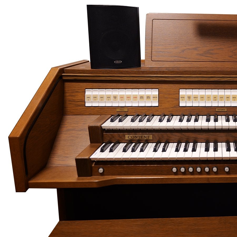 Content D4330 + MAS Donker Eiken Occasion Orgel, 2 klavieren, Ophalen of Verzenden, 3364 AE, Info@johdeheer.nl