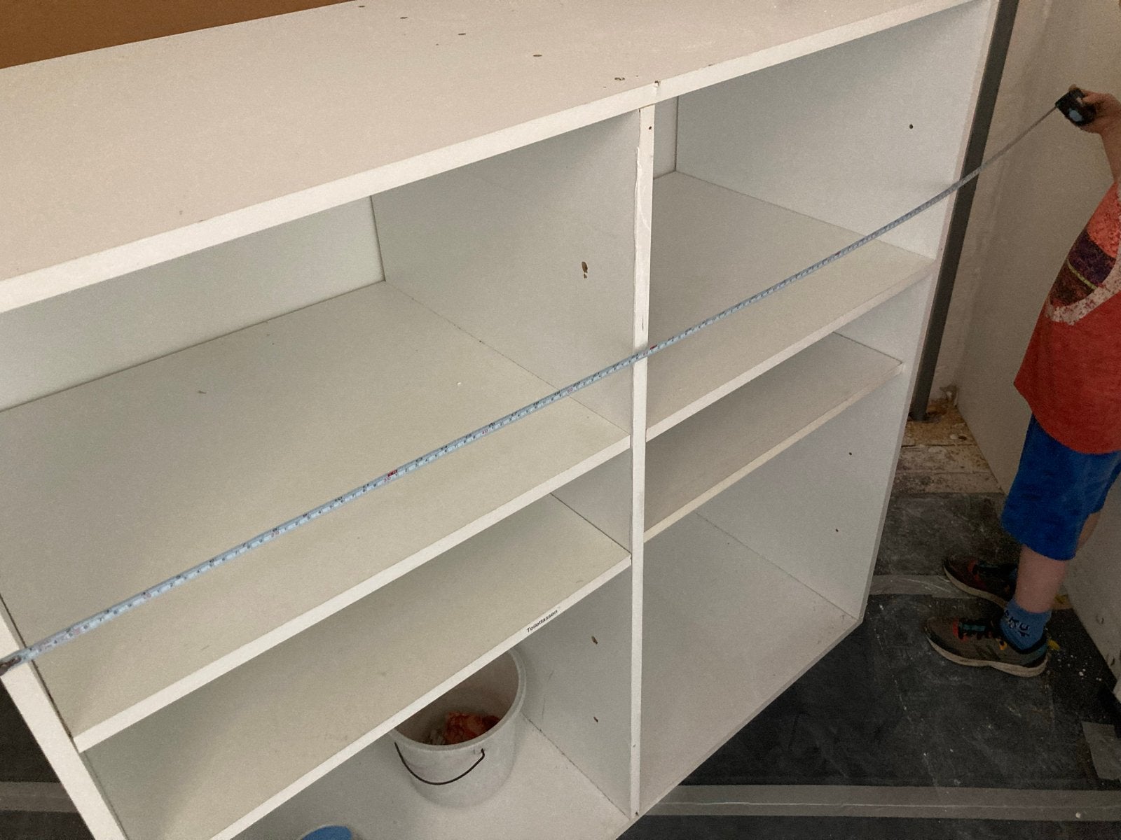 Witte Meubelplaat Kast - 121,5x114x50 cm, Ophalen, Gebruikt