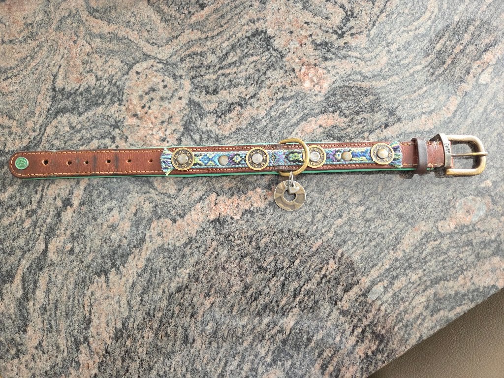 DWAM Juan Boho hondenhalsband, Ophalen of Verzenden, Handgemaakt, Gebruikt