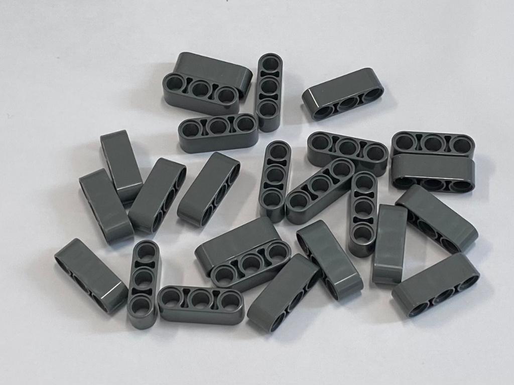 Partij 25x nieuwe dikke Lego 1x3 liftarm in diverse kleuren